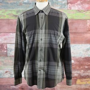 John Varvatos Plaid Button Up Shirt Size Large